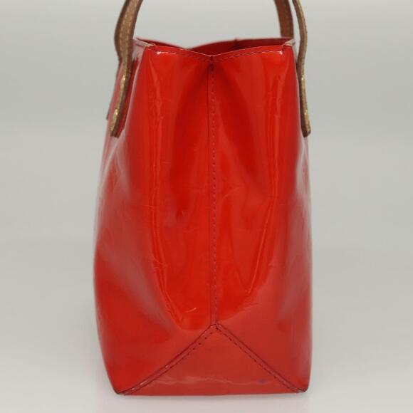 LOUIS VUITTON Monogram Vernis Reade PM Hand Bag Red Rouge M91088 - Picture 5 of 13